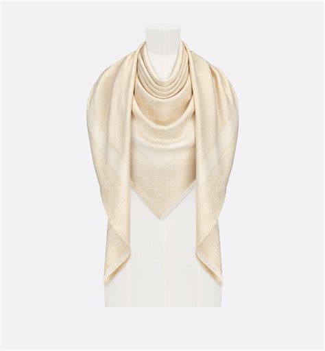 dior scarf 2023|Dior cannage shawl.